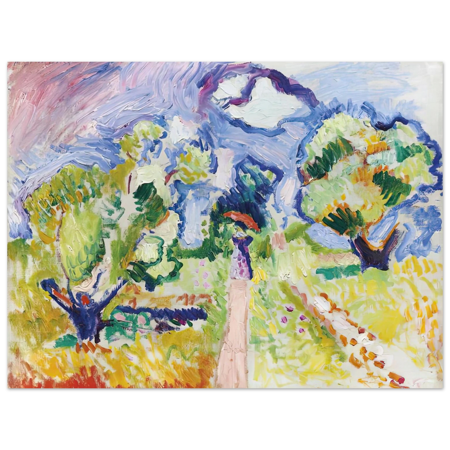 Henri Matisse - PROMENADE DES OLIVIERS 1905 75x100 cm / 30x40inches Fine Art Poster