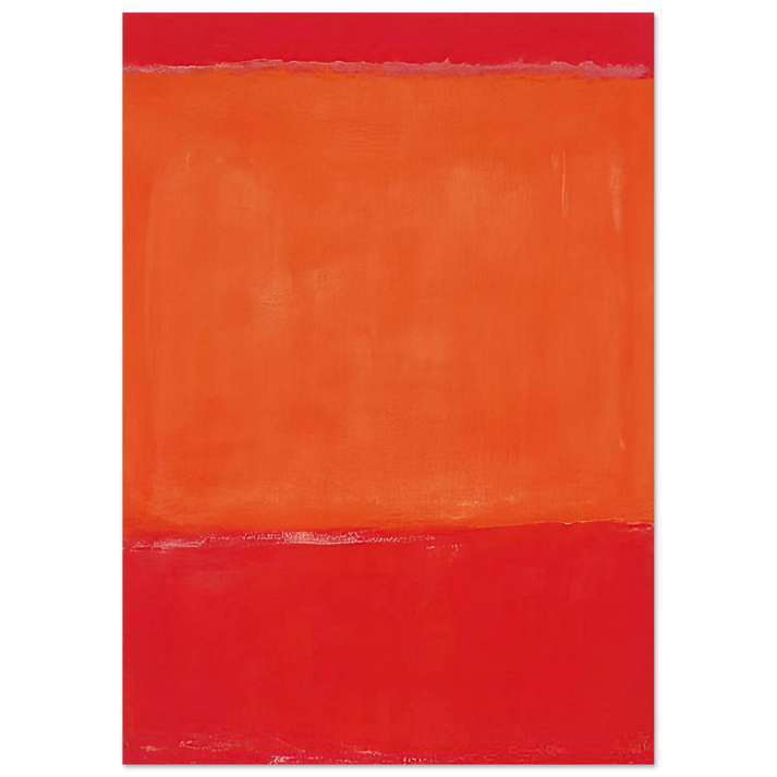 Mark Rothko - Ochre and Red on Red - 1957 Wall Art - 21x29.7 cm / 8x12" - Premium Wooden Framed Poster With Fine Art Paper-canvas - Black frame