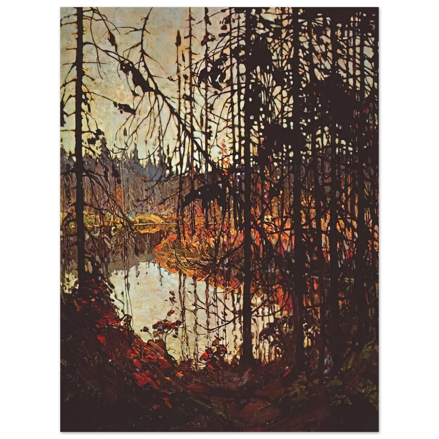 Tom Thomson - NORTHERN RIVER 1915 75x100 cm / 30x40inches Fine Art Poster