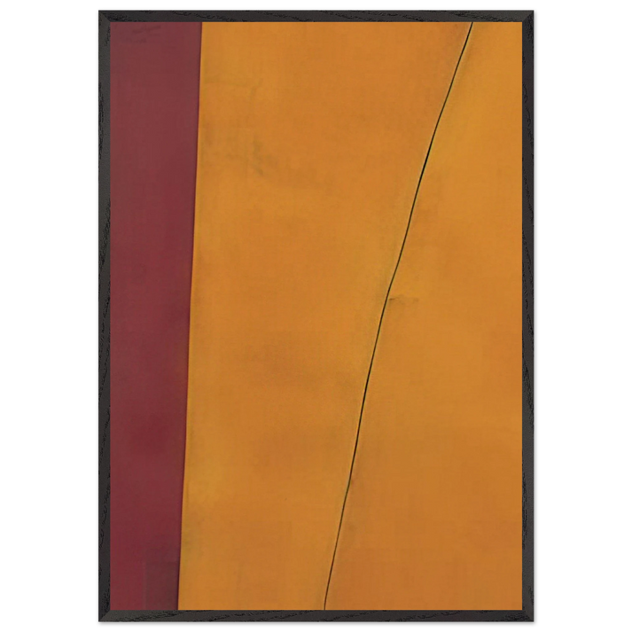 P-T 5 - 1970 N1 - Edward Corbett 70x100 cm / 28x40 inches Framed Art Print – Black Wooden Frame