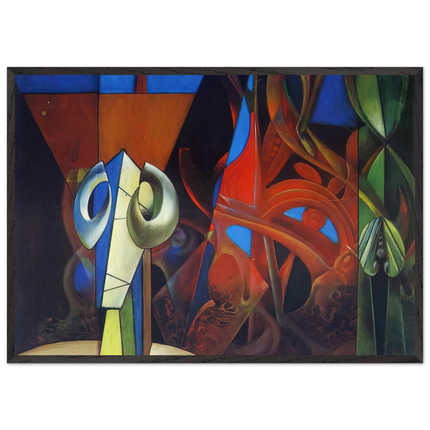 Design in Nature - Max Ernst 70x100 cm / 28x40 inches Framed Art Print – Black Wooden Frame