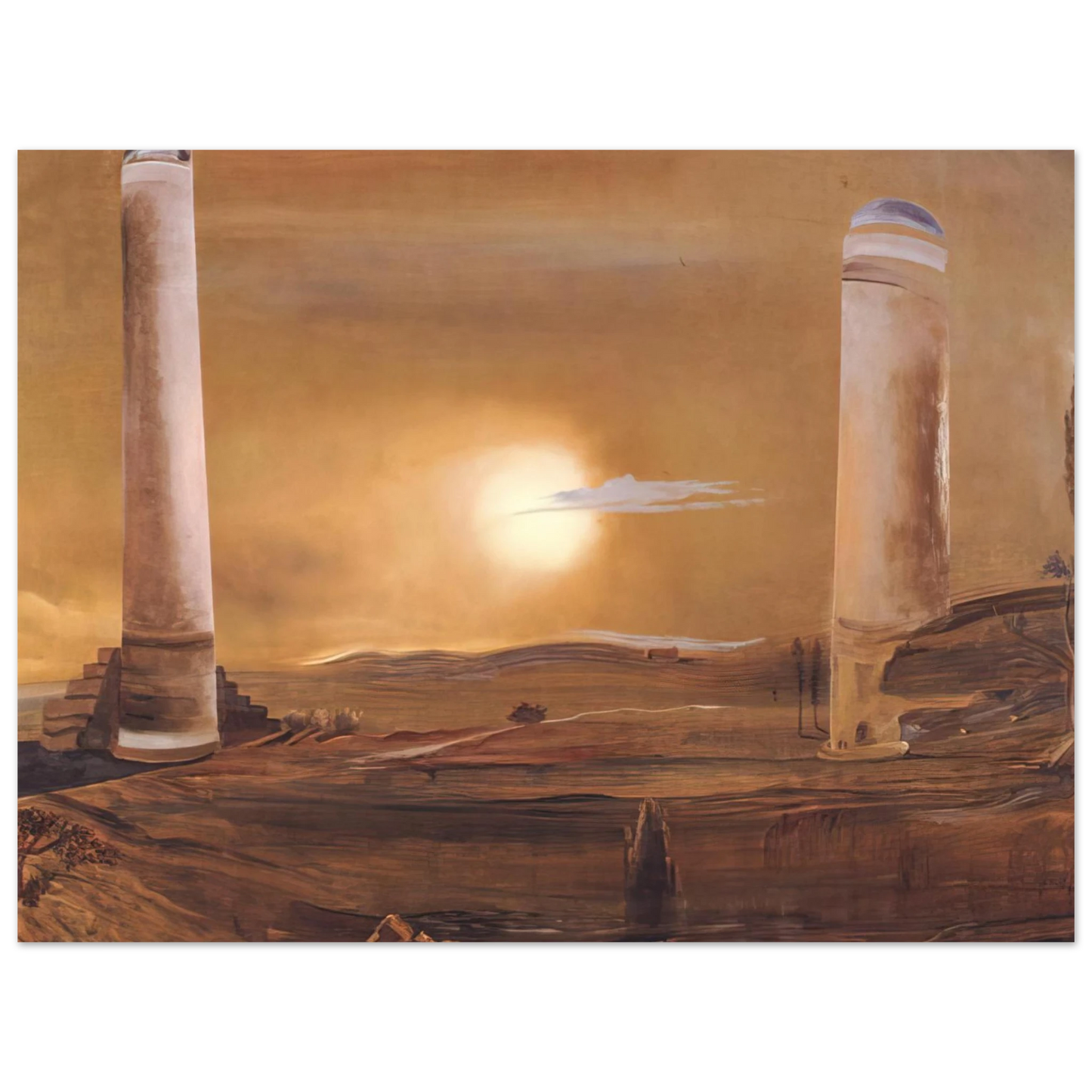 Salvador Dali - THE TOWERS 75x100 cm / 30x40inches Fine Art Poster