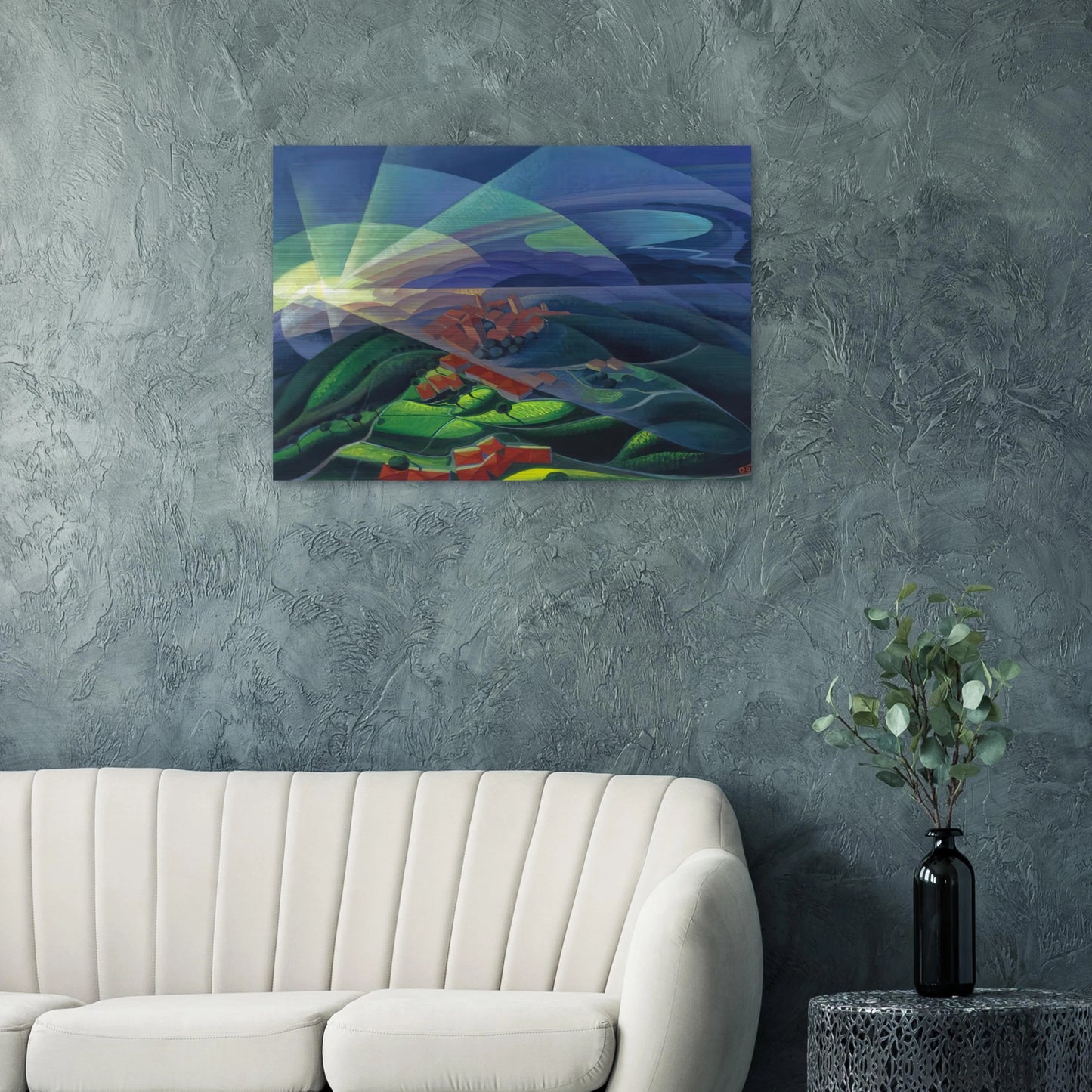Aurora Volando - 1933 - Gerardo Dottori Brushed Aluminum Print - 70x100 cm / 28x40 inches | Gerardo Dottori Aluminum Print | Gerardo Dottori Prints