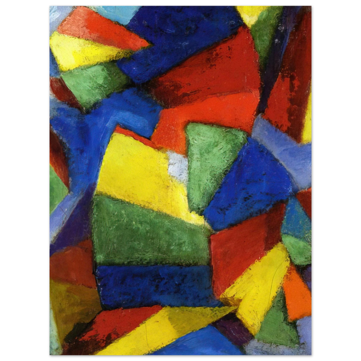Morgan Russell - Synchromy in Blue-Violet - 1912 75x100 cm / 30x40inches Fine Art Poster
