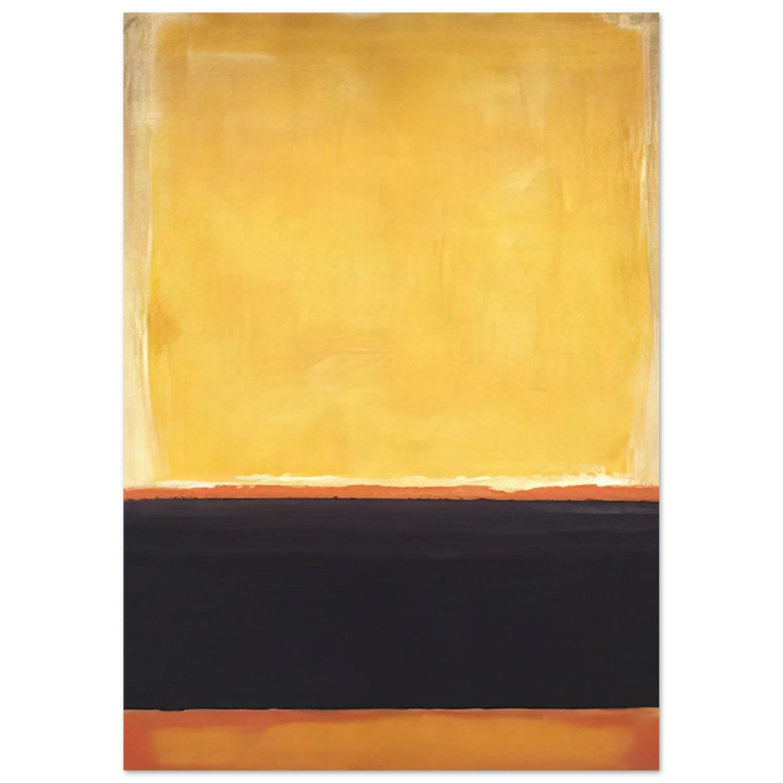 Mark Rothko - Yellow, Charcoal, Brown - 1953 Wall Art - 30x40 cm / 12x16 inches - Fine Art Poster - -