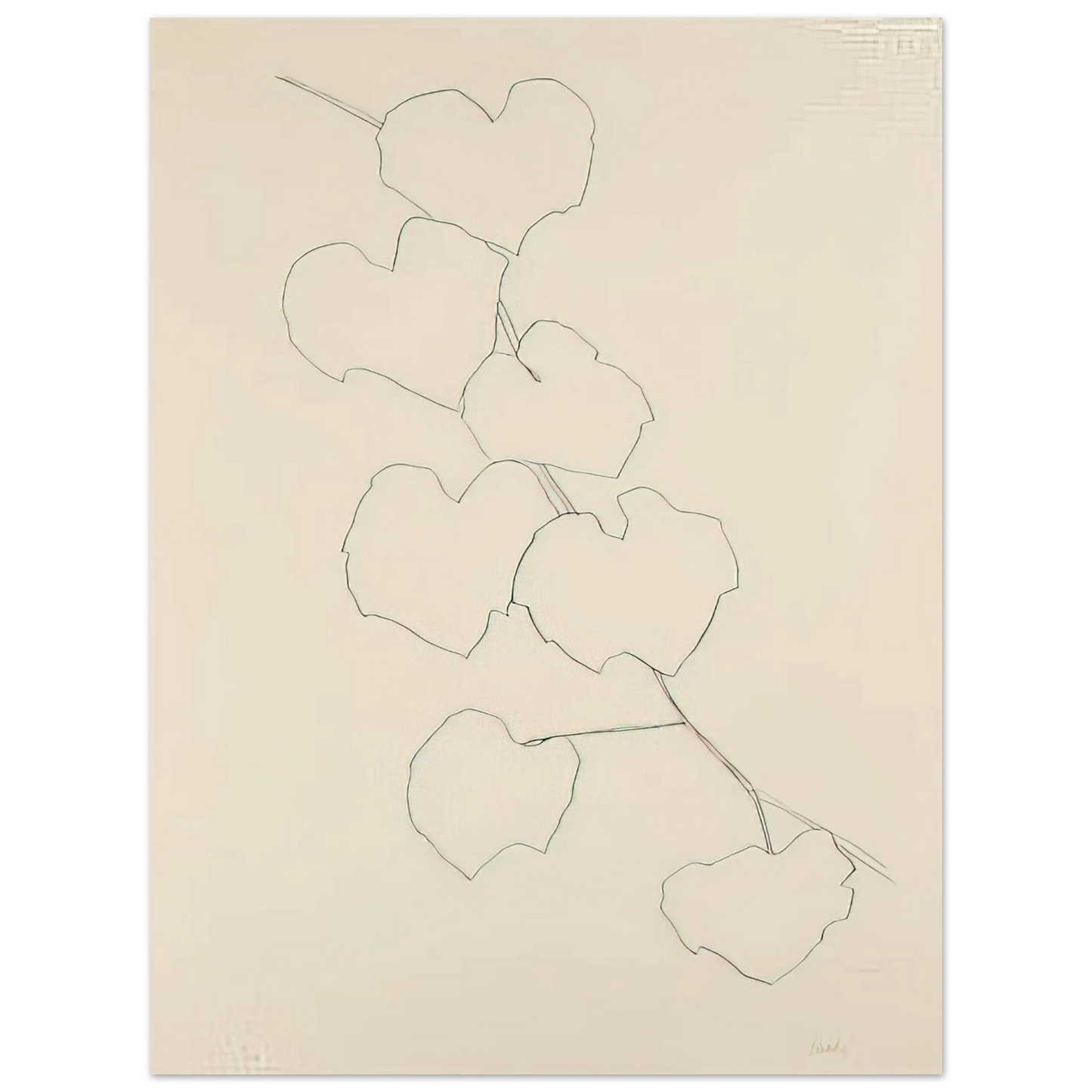 Ellsworth Kelly - Grape Leaves II 75x100 cm / 30x40inches Fine Art Poster