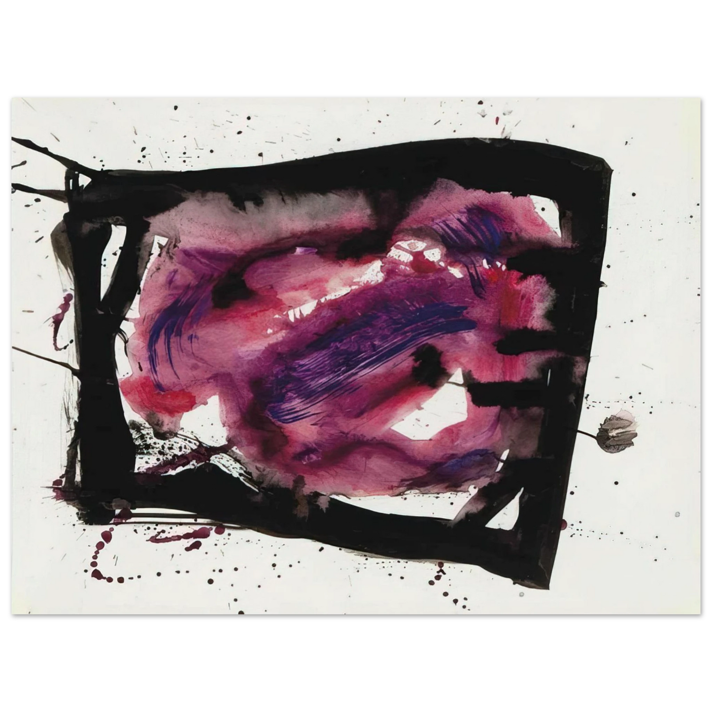 Sam Francis - Untitled SF72-1009 75x100 cm / 30x40inches Fine Art Poster
