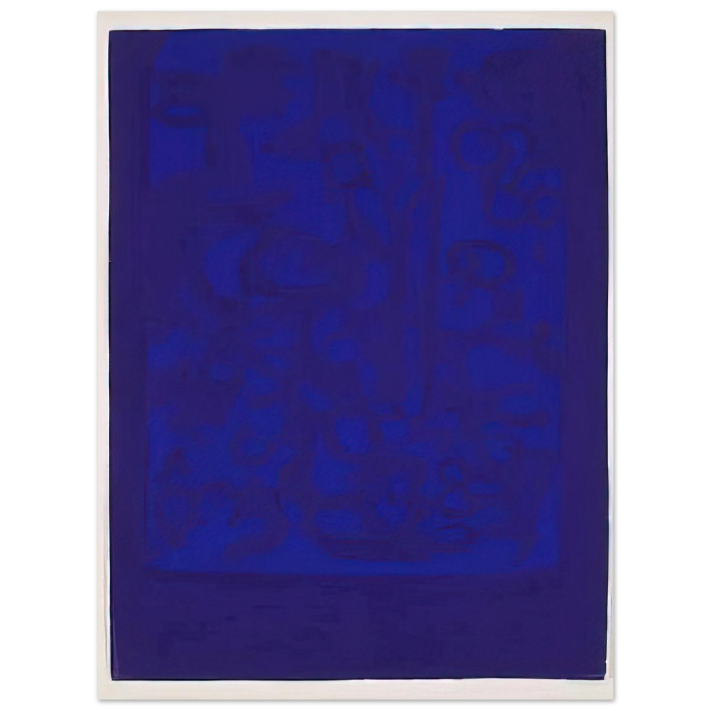 Carla Accardi - Blue Viola - 1962 75x100 cm / 30x40inches Fine Art Poster