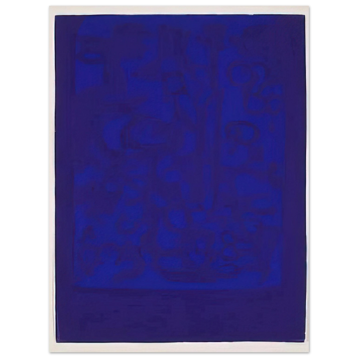 Carla Accardi - Blue Viola - 1962 75x100 cm / 30x40inches Fine Art Poster