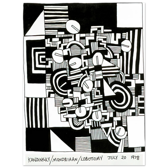 Keith Haring - UNTITLED 1978 75x100 cm / 30x40inches Fine Art Poster | Keith Haring Art For Sale