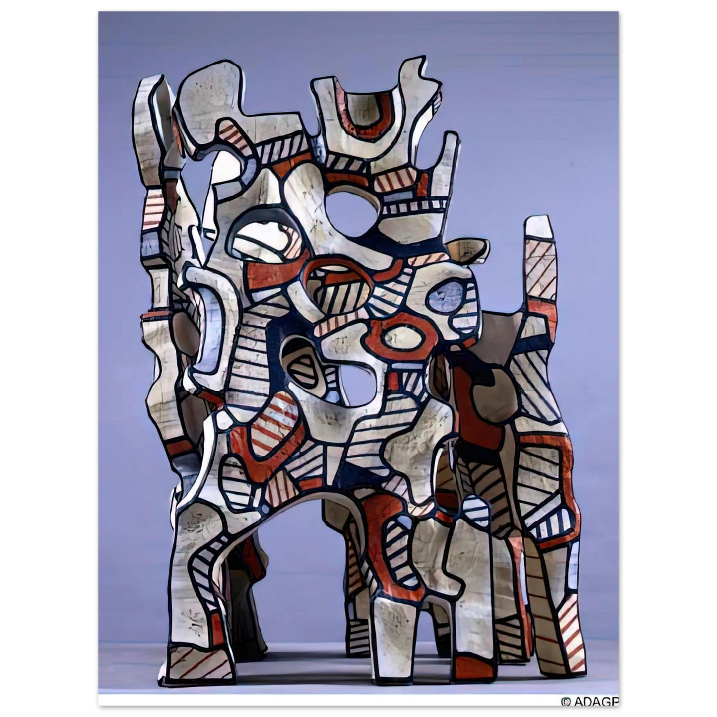Jean Dubuffet - THE COSMORAMA IV 75x100 cm / 30x40inches Fine Art Poster