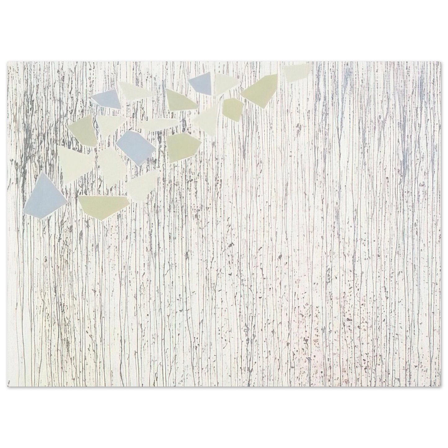 Robert Goodnough - Pale colors on runs - Abstract Expressionism 75x100 cm / 30x40inches Fine Art Poster