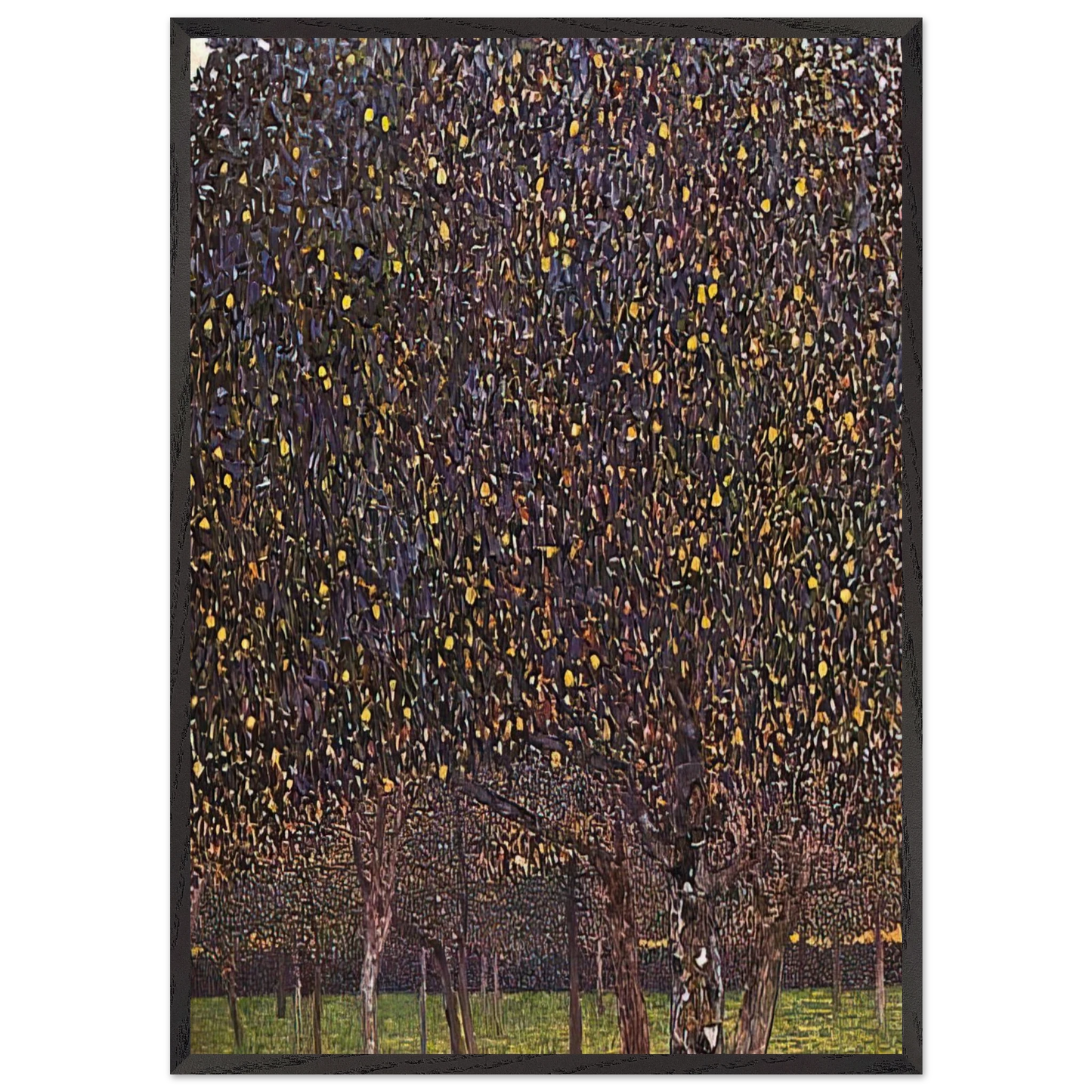 PEAR TREE 1903 - Gustav Klimt 70x100 cm / 28x40 inches Framed Art Print – Black Wooden Frame