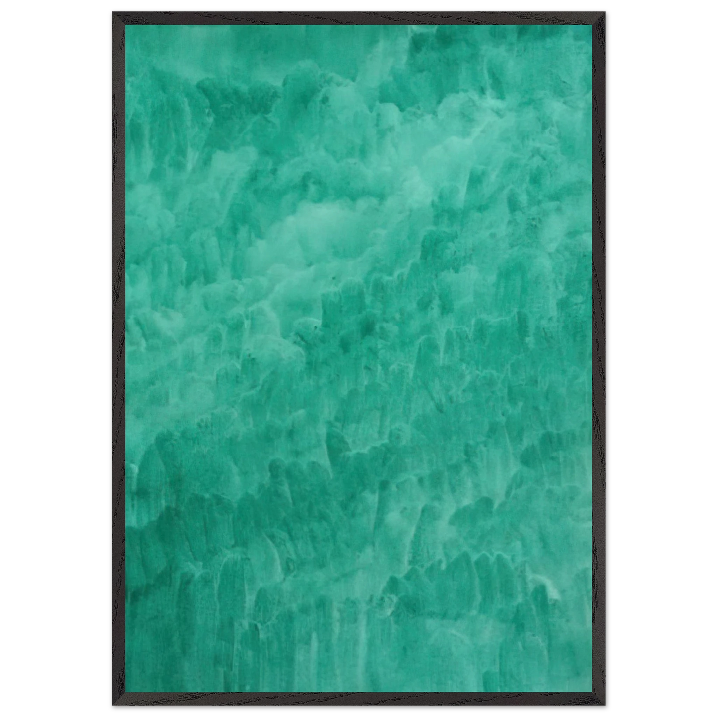 Viridian - Marcia Hafif 70x100 cm / 28x40 inches Framed Art Print – Black Wooden Frame