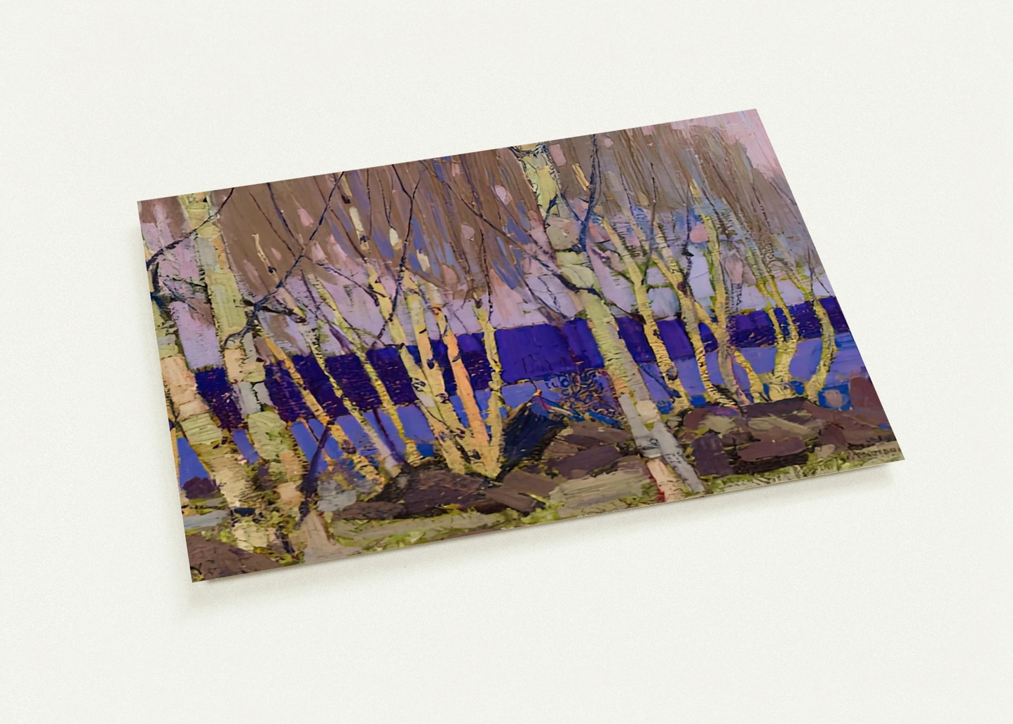 EVENING CANOE LAKE 1916 By Tom Thomson Pack of 10 Post Cards | Tom Thomson Post Cards | A6 (10.5 x 14.8 cm) - 4.1 x 5.8 inches