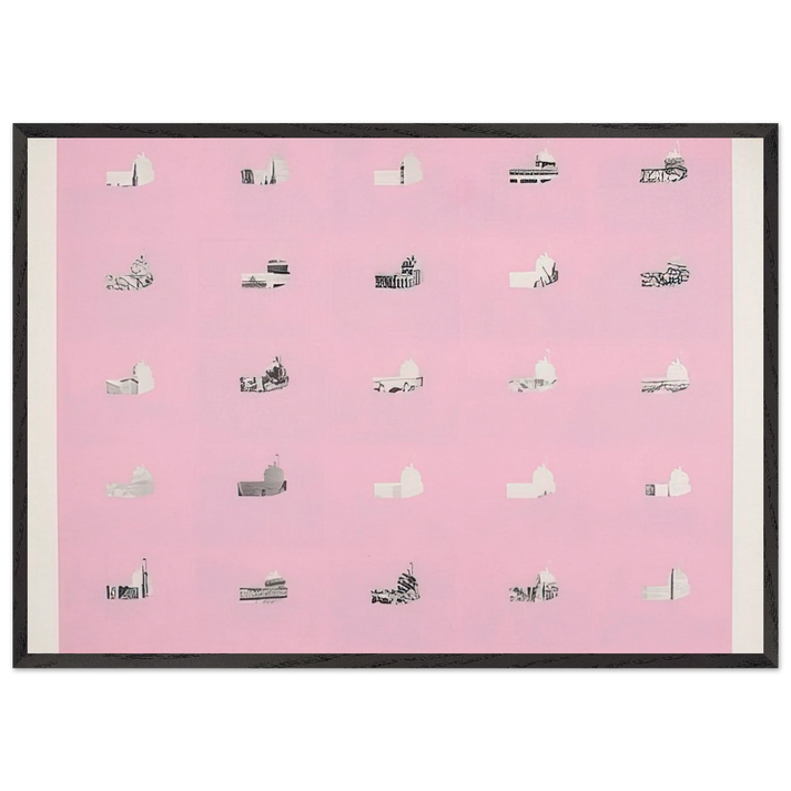 Berlin 2 - 1970 - Dieter Roth 70x100 cm / 28x40 inches Framed Art Print – Black Wooden Frame
