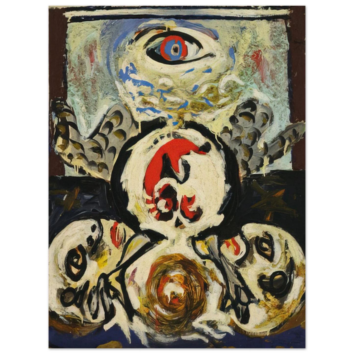 Jackson Pollock - BIRD 1941 75x100 cm / 30x40inches Fine Art Poster