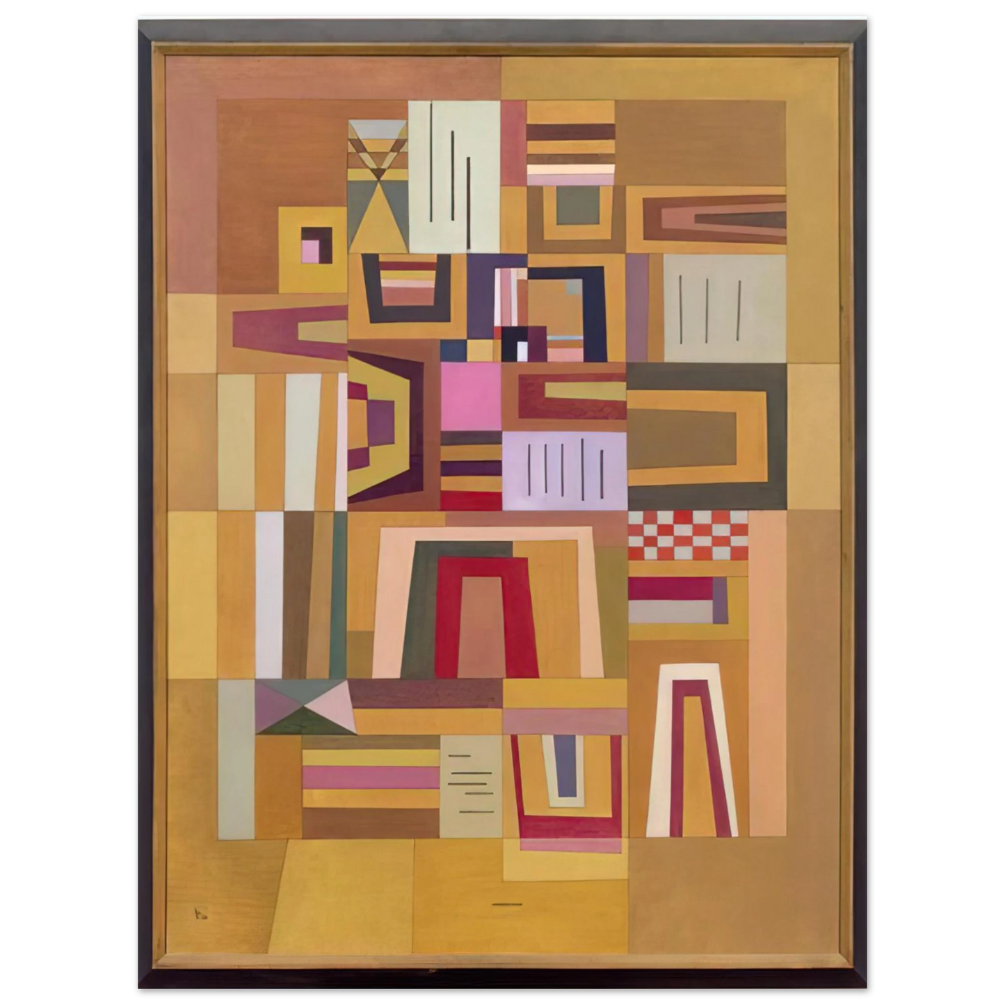 Wassily Kandinsky - COMPENSATION ROSE 1933 75x100 cm / 30x40inches Fine Art Poster