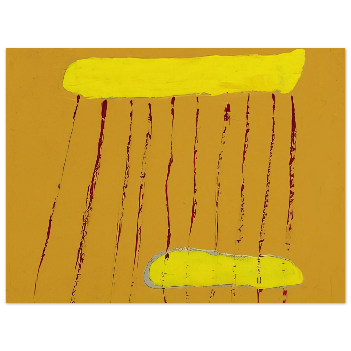 Forrest Bess - Red Rain - 1967 75x100 cm / 30x40inches Fine Art Poster