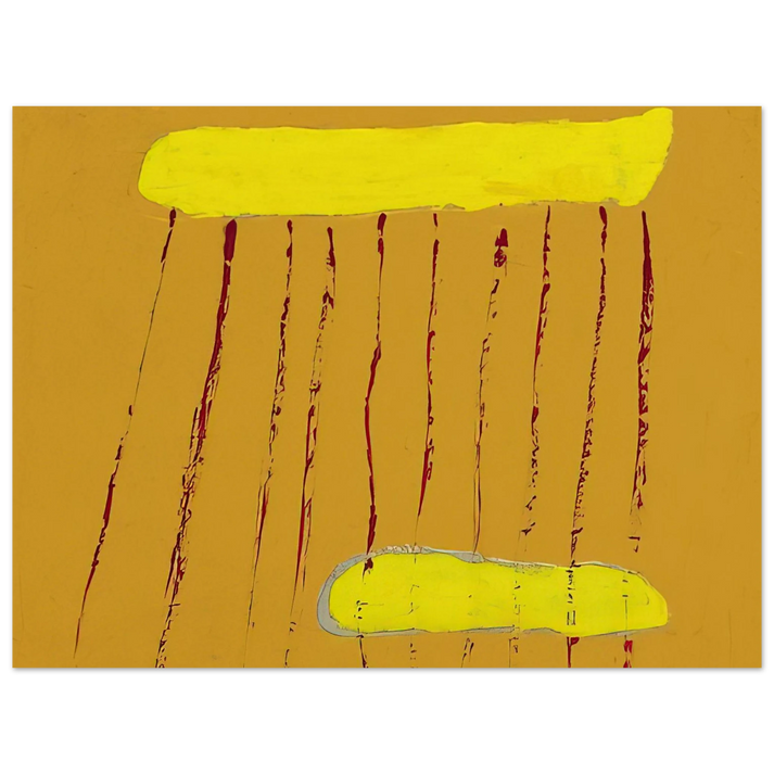 Forrest Bess - Red Rain - 1967 75x100 cm / 30x40inches Fine Art Poster