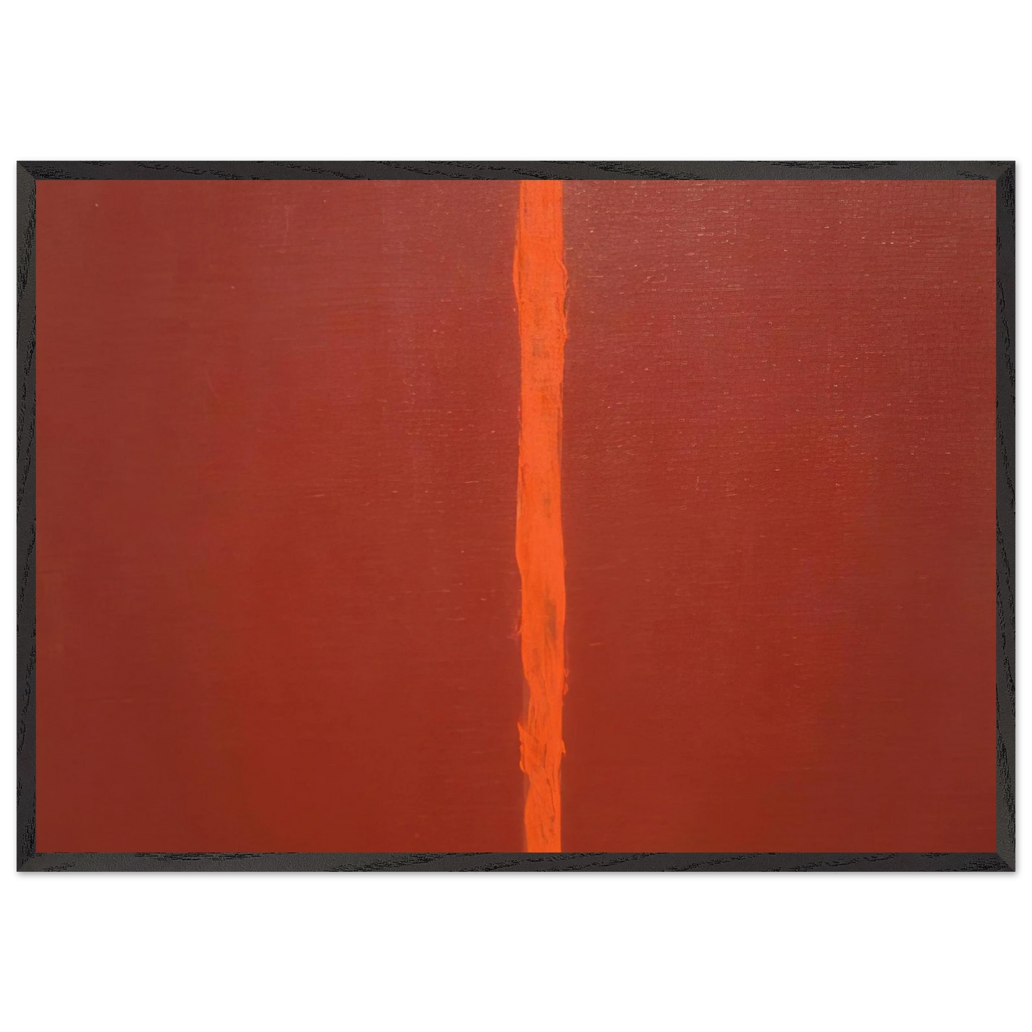 Onement III - Barnett Newman 70x100 cm / 28x40 inches Framed Art Print – Black Wooden Frame