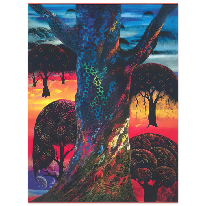 Eyvind Earle - Fire Magic 75x100 cm / 30x40inches Fine Art Poster