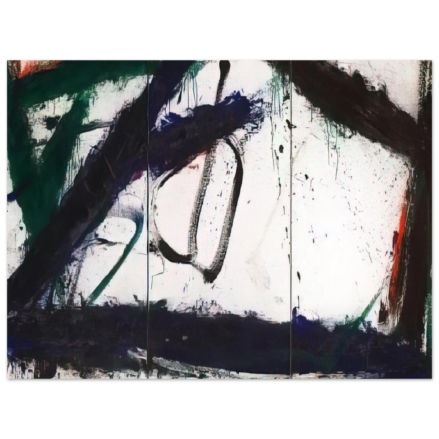 Norman Bluhm - Frozen Summer - 1966 75x100 cm / 30x40inches Fine Art Poster