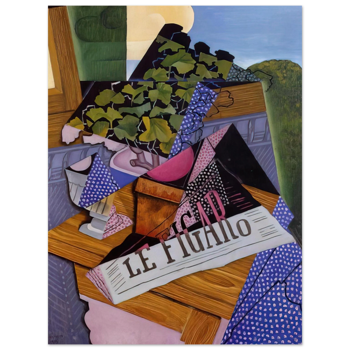Juan Gris - A POT OF GERANIUMS 1915 75x100 cm / 30x40inches Fine Art Poster
