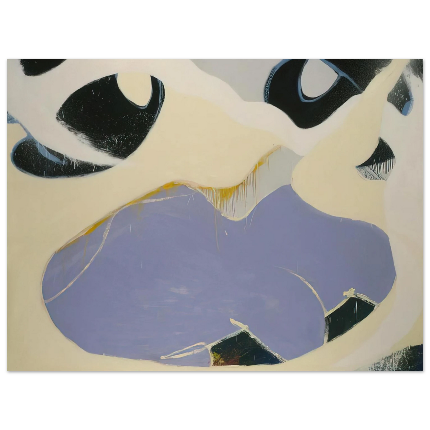 Norman Bluhm - Thamyris - 1972 75x100 cm / 30x40inches Fine Art Poster
