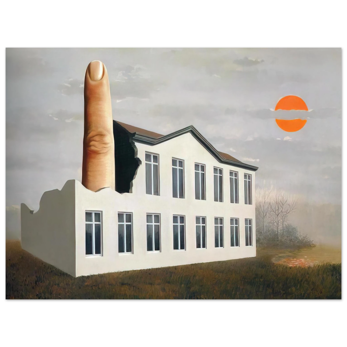 Rene Magritte - THE REVEALING OF THE PRESENT 1936 75x100 cm / 30x40inches Fine Art Poster