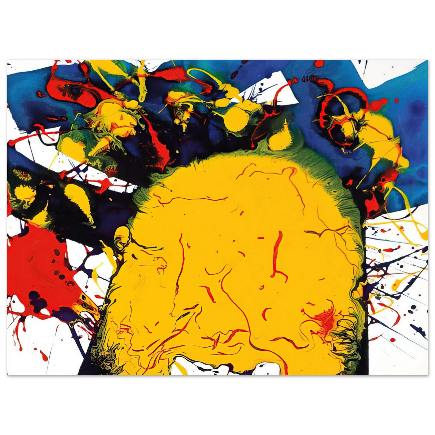 Sam Francis - Untitled SFP94-141 SFF 1811 75x100 cm / 30x40inches Fine Art Poster