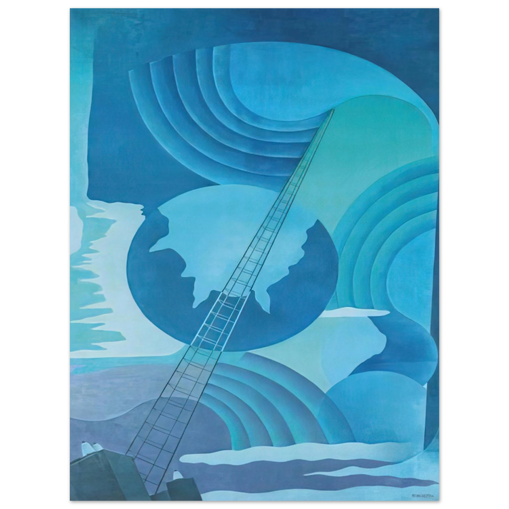 Benedetta Cappa - Synthesis of Radio Communications - 1933 - 1934 Palermo, Sicily, Italy 75x100 cm / 30x40inches Fine Art Poster