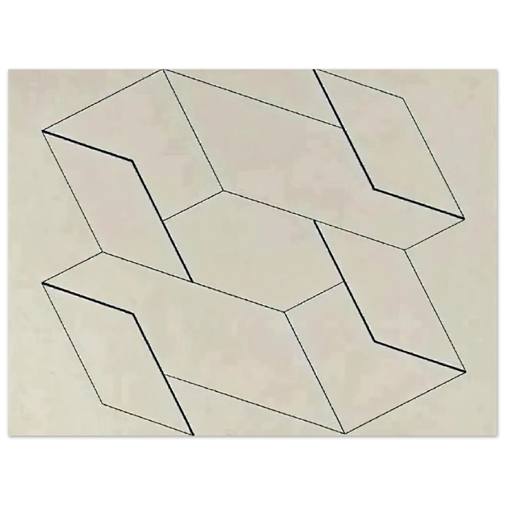 Josef Albers - STRUCTURAL CONSTELLATION 1955 0 75x100 cm / 30x40inches Fine Art Poster