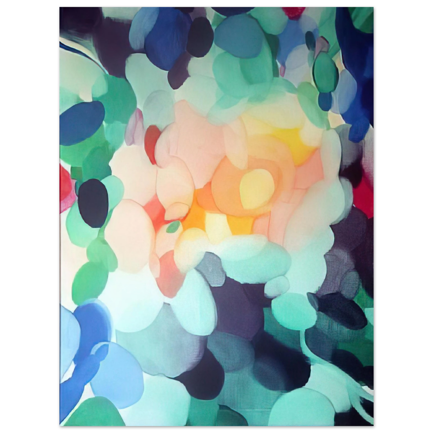 Alice Baber - Golden Center in the Ladder 75x100 cm / 30x40inches Fine Art Poster