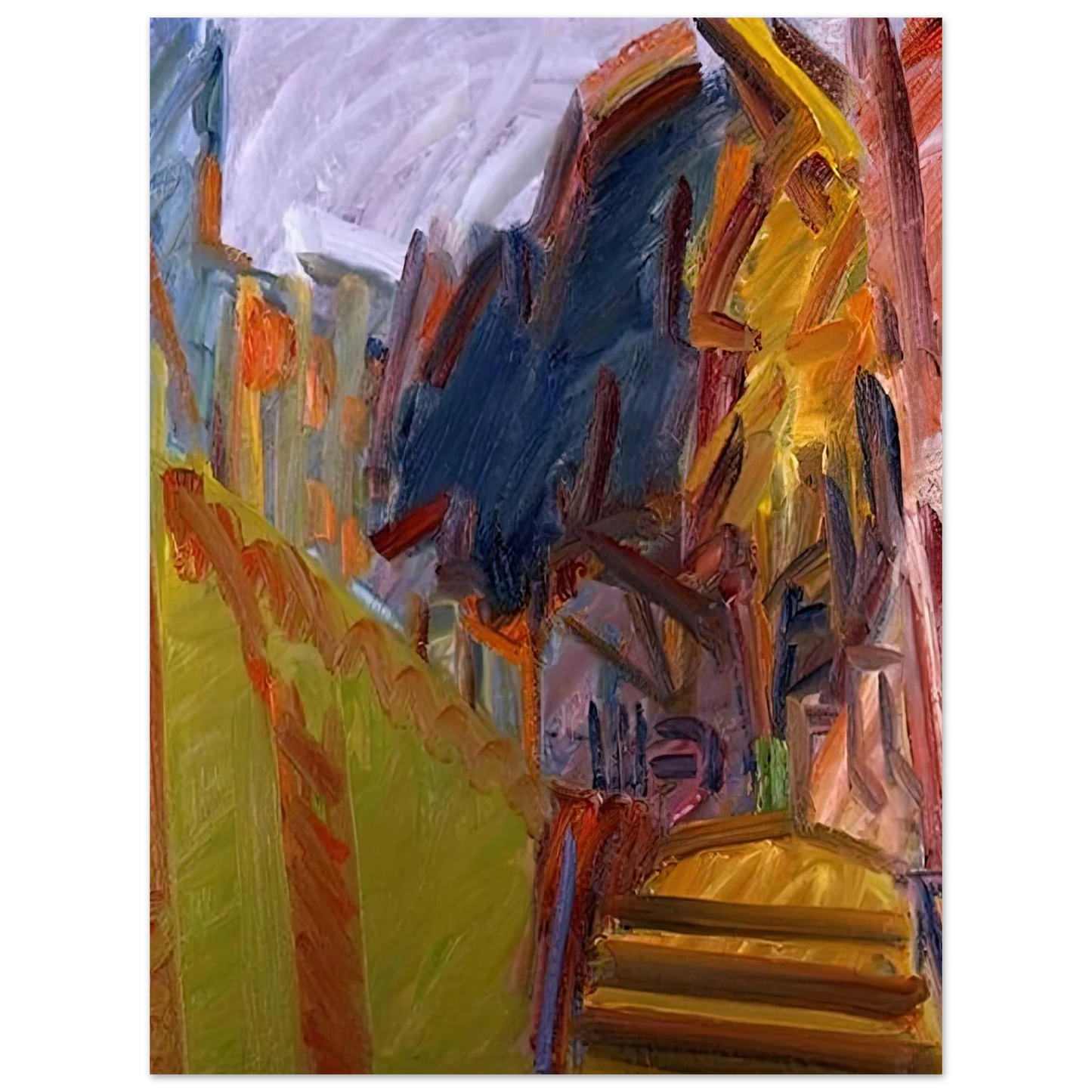 Frank Auerbach - ALBERO DI FRONTE 75x100 cm / 30x40inches Fine Art Poster