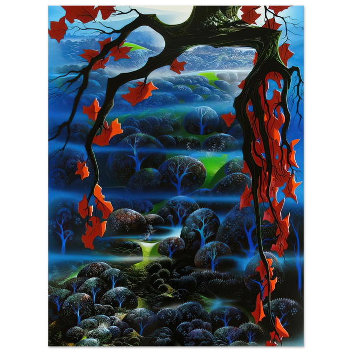 Eyvind Earle - Valley of Dreams 75x100 cm / 30x40inches Fine Art Poster