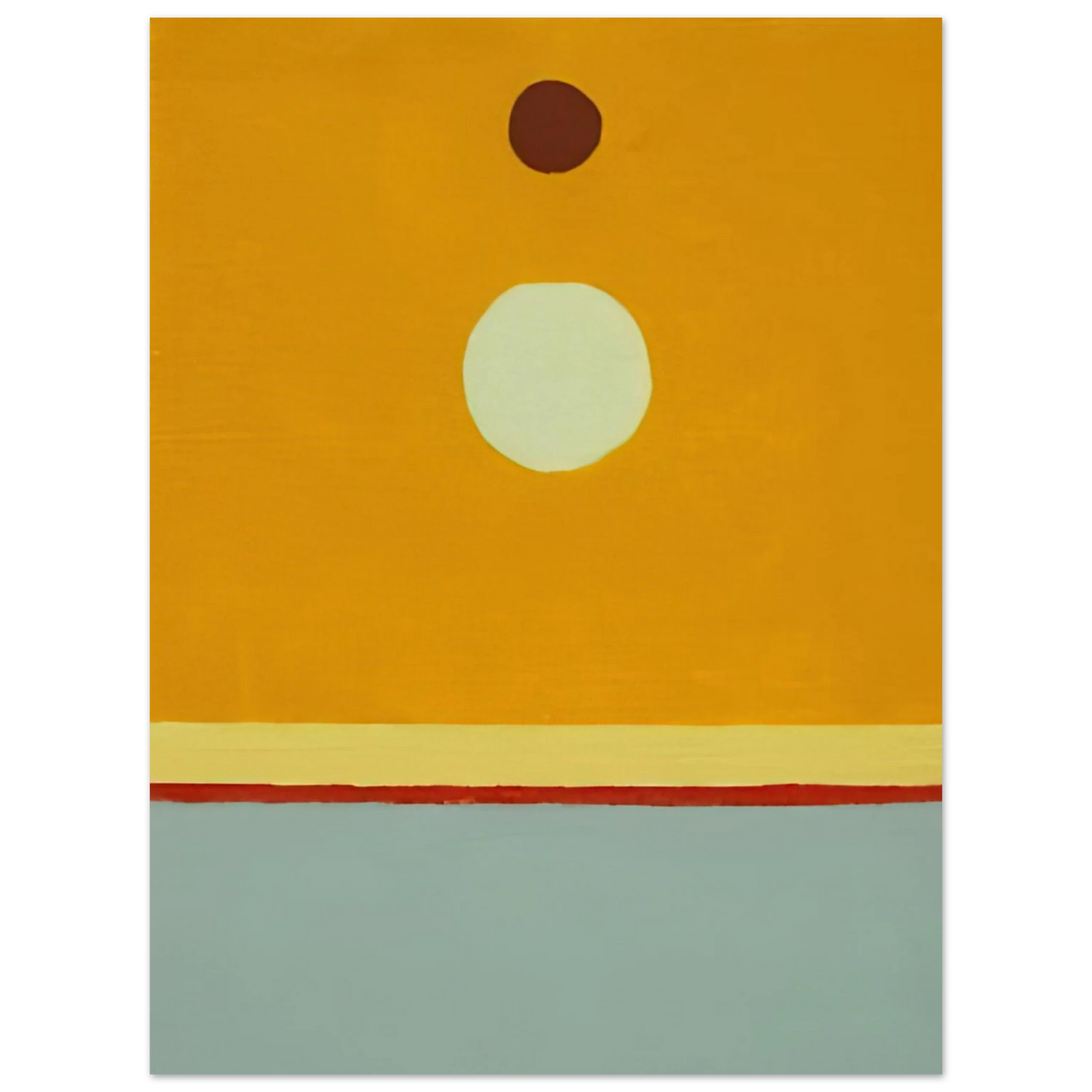 Etel Adnan - Untitled - 2014 75x100 cm / 30x40inches Fine Art Poster