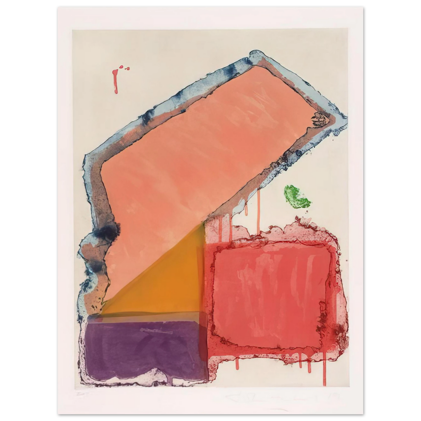 John Hoyland - Anking - 1979 75x100 cm / 30x40inches Fine Art Poster