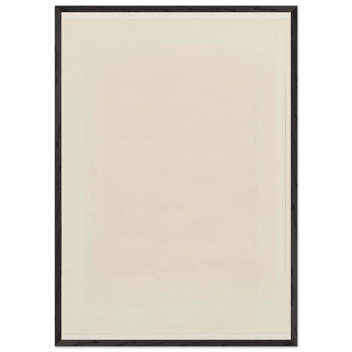 Red Bird - Agnes Martin 70x100 cm / 28x40 inches Framed Art Print – Black Wooden Frame