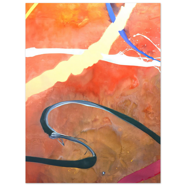 Ronnie Landfield - Serpentine - 1969 75x100 cm / 30x40inches Fine Art Poster