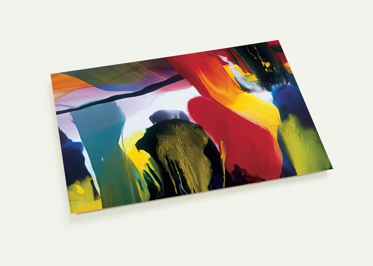 Phenomena Solstice Encounter - 2003 By Paul Jenkins Pack of 10 Post Cards | Paul Jenkins Post Cards | A6 (10.5 x 14.8 cm) - 4.1 x 5.8 inches