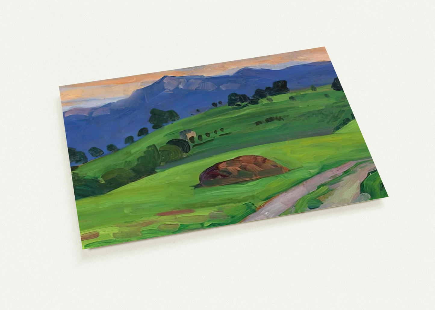 BERGWIESE 1910 By Gabriele Munter Pack of 10 Post Cards | Gabriele Munter Post Cards | A6 (10.5 x 14.8 cm) - 4.1 x 5.8 inches