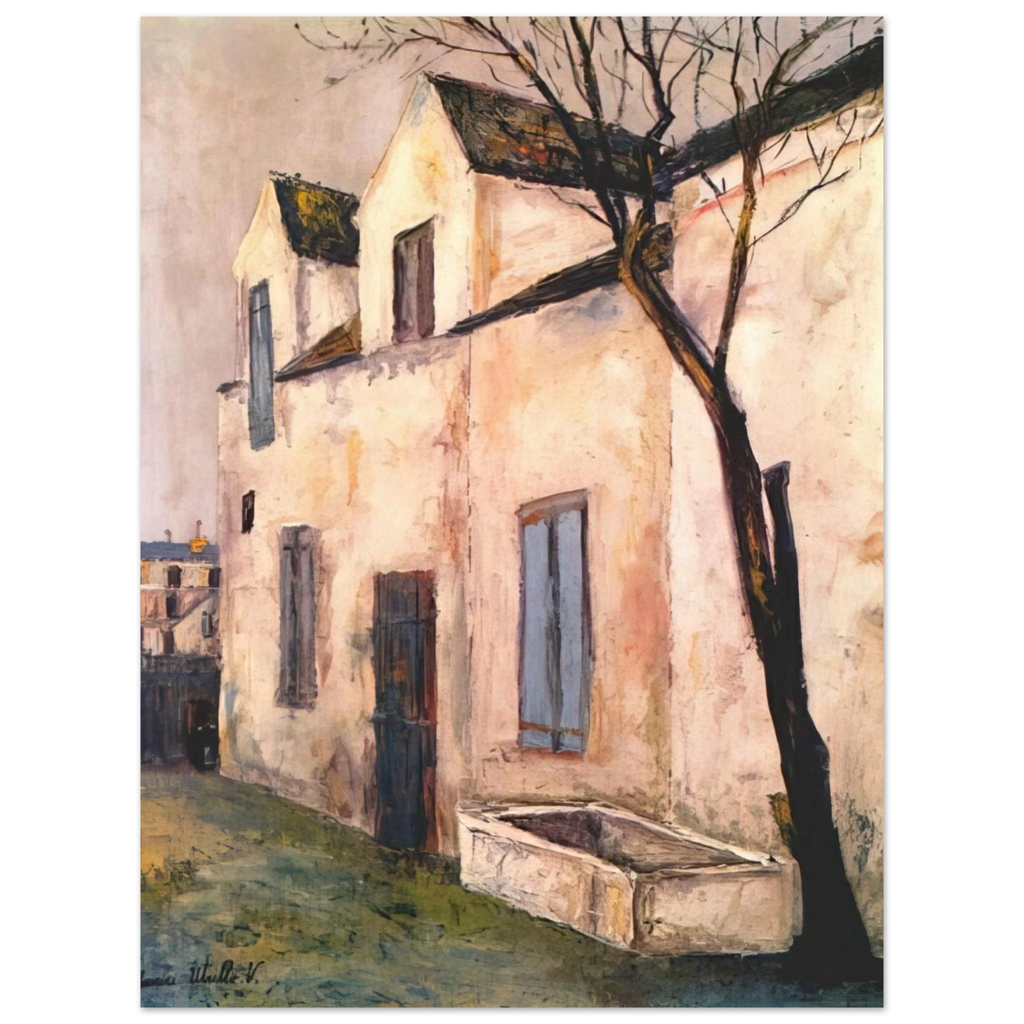 Maurice Utrillo - THE DEBRAY FARM 75x100 cm / 30x40inches Fine Art Poster