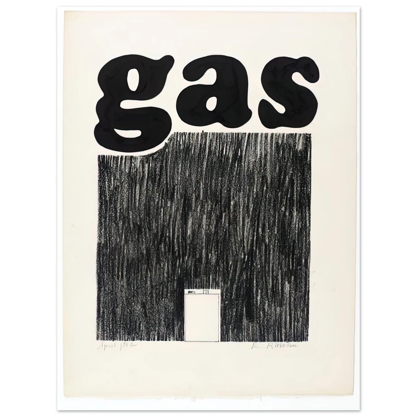 Edward Ruscha - GAS 1962 75x100 cm / 30x40inches Fine Art Poster