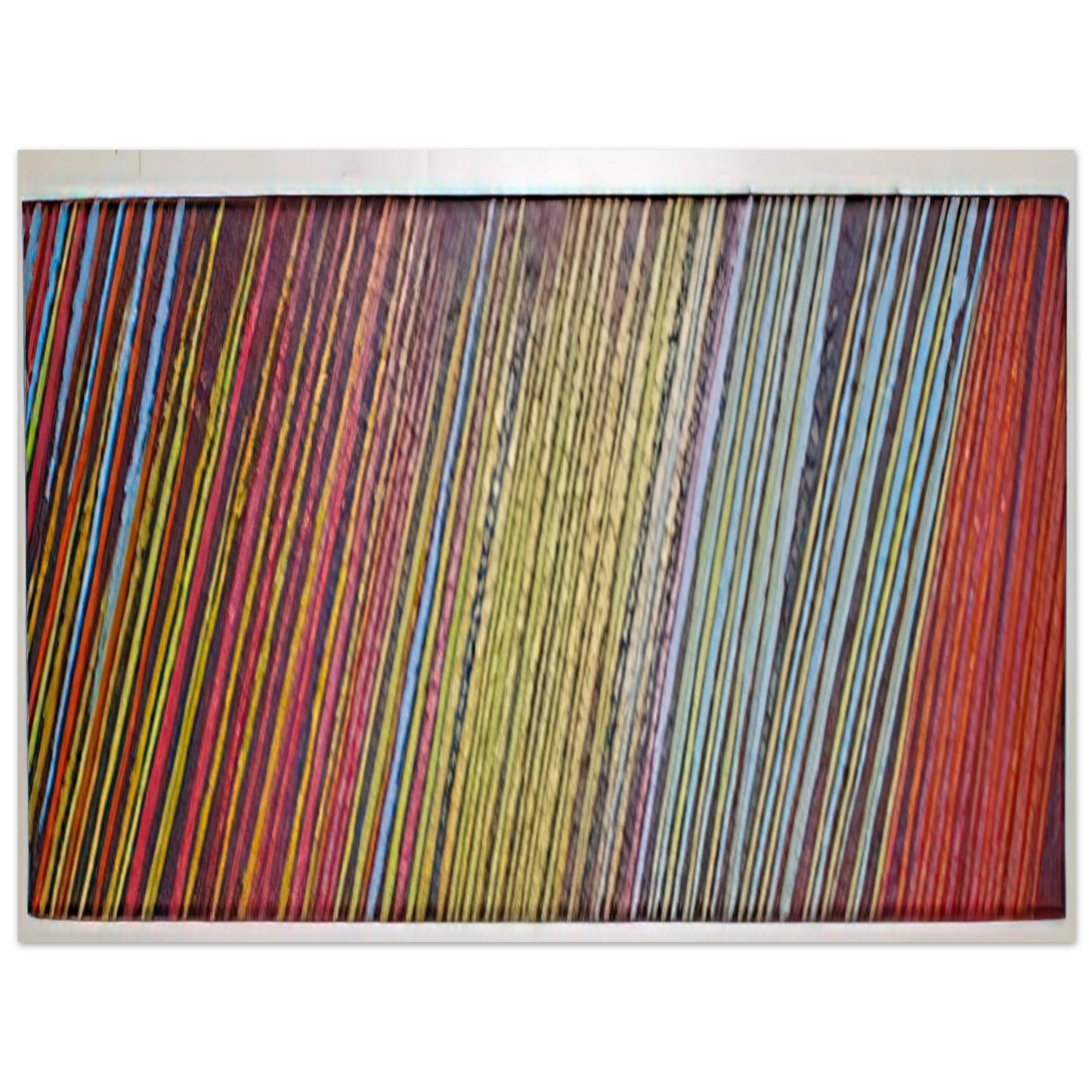 Ronnie Landfield - Red Line Painting - 1968 75x100 cm / 30x40inches Fine Art Poster