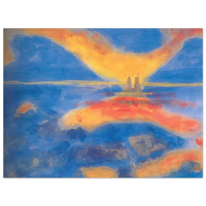 Emil Nolde - Sunrise at the sea 75x100 cm / 30x40inches Fine Art Poster
