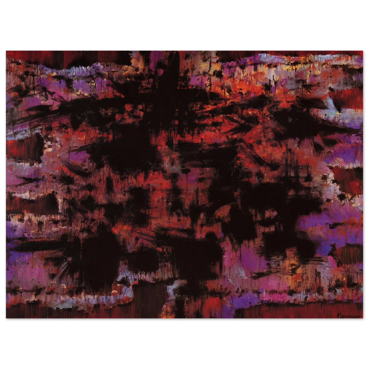 Alfred Manessier - Pour la mère d'un condamné à mort - 1975 75x100 cm / 30x40inches Fine Art Poster