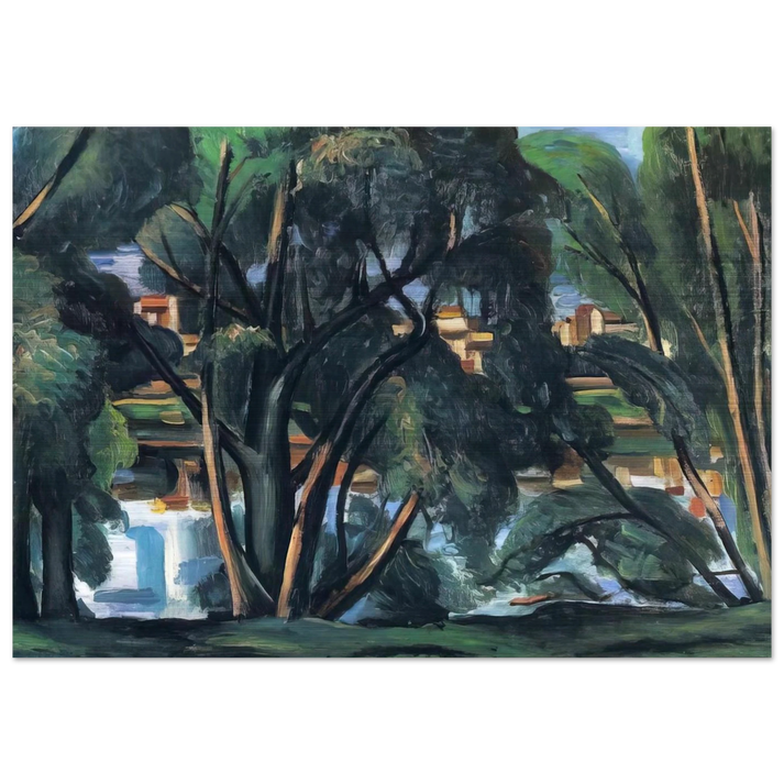 TREES ON THE BANKS OF THE SEINE 1913 - Andre Derain Brushed Aluminum Print - 70x100 cm / 28x40 inches | Andre Derain Aluminum Print | Andre Derain Prints