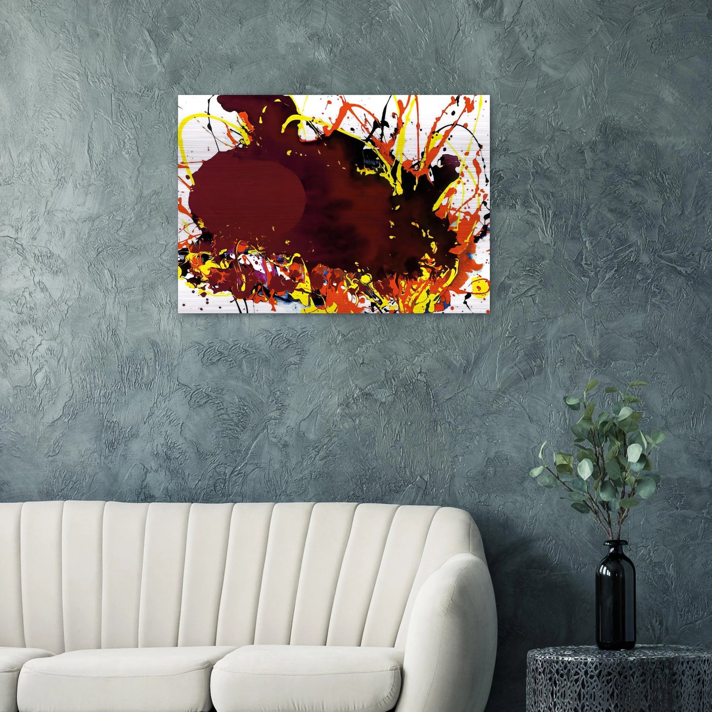 Untitled SFP94-139 SFF 1809 - Sam Francis Brushed Aluminum Print - 70x100 cm / 28x40 inches | Sam Francis Aluminum Print | Sam Francis Prints