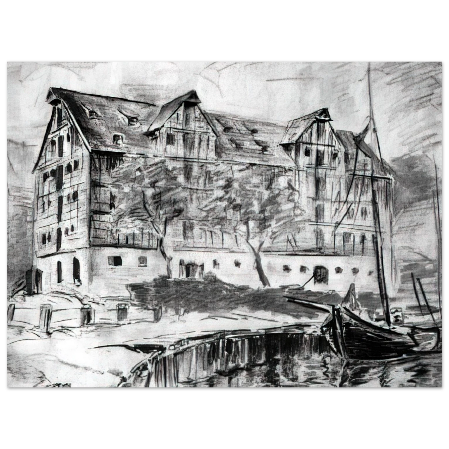 Konrad Zuse - Untitled - 1926 75x100 cm / 30x40inches Fine Art Poster